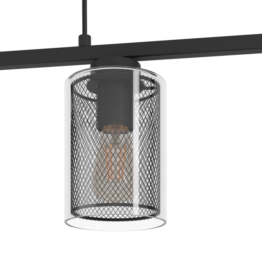 Eglo - Ljusskrona med upphängningsrem  4xE27/40W/230V