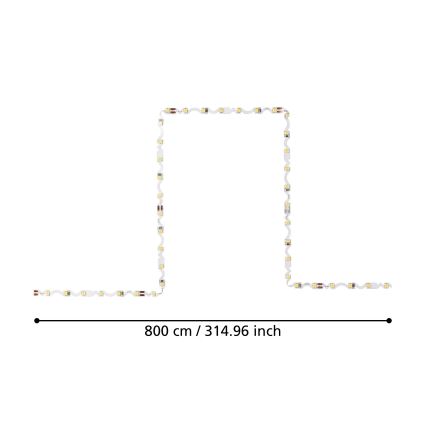 Eglo - LED ljusslinga  8m LED/43,2W/24/230V 3000K