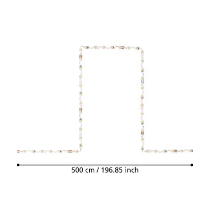 Eglo - LED ljusslinga  5m LED/27W/24V