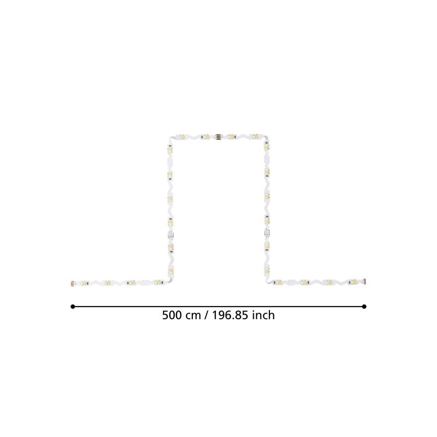 Eglo - LED DImbar ljusslinga  5m LED/23W/24/230V 2700-6500K + fjärrkontroll