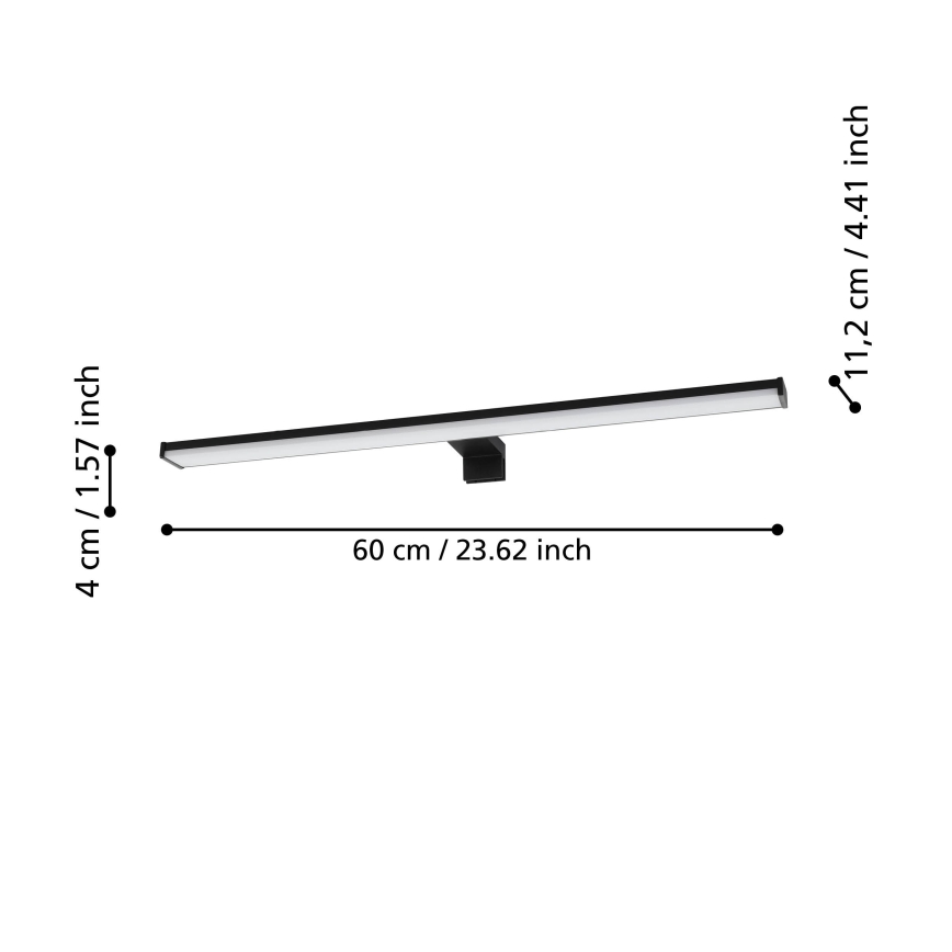 Eglo - Badrumsspegel med LED-belysning LED/11W/230V 4000K 60 cm IP44