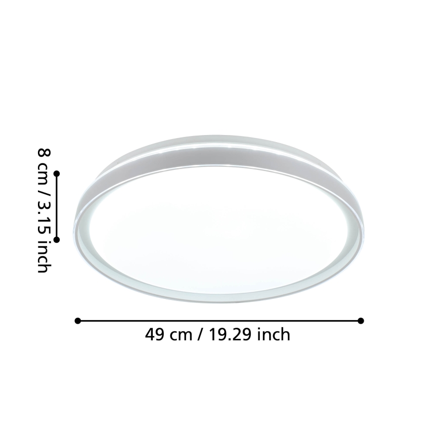 Eglo - LED Dimbar taklampa LED/40W/230V 3000-6500K+ fjärrkontroll