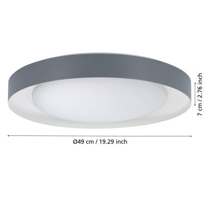 Eglo - LED ljusreglerad taklampa  LED/24W/230V 3000-6500K + fjärrkontroll
