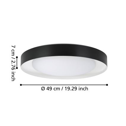 Eglo - LED ljusreglerad taklampa  LED/24W/230V 3000-6500K + fjärrkontroll