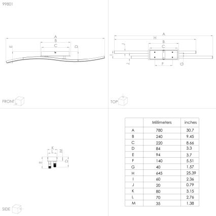 Eglo - LED taklampa LED/21,5W/230V