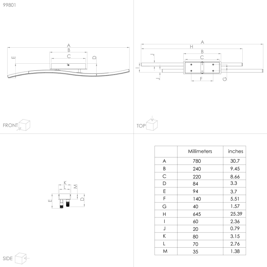 Eglo - LED taklampa LED/21,5W/230V