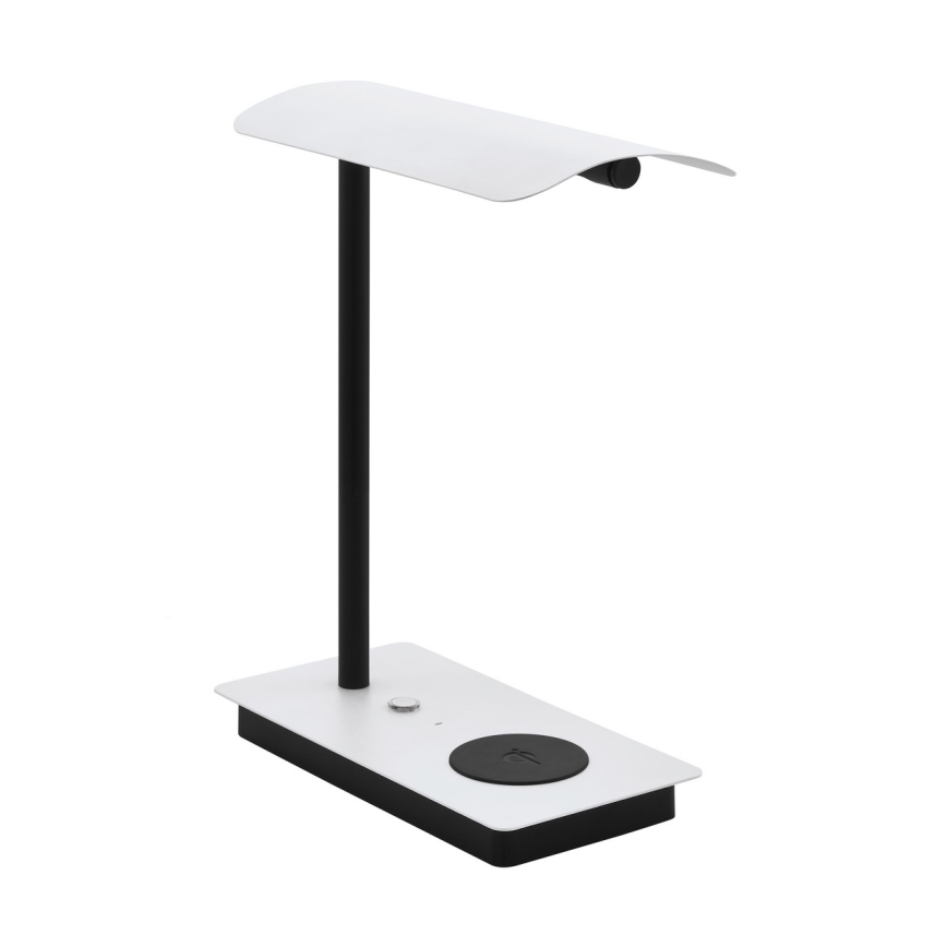 Eglo - LED ljusreglerad touch bordslampa  med trådlös laddning  LED/5,8W/230V vit 