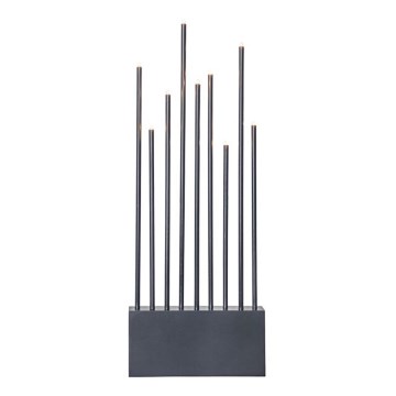 Eglo - Adventsljusstake BUZZ 9xE5/0,6W/230/12V antracit