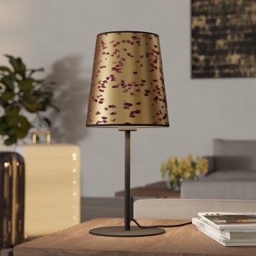 Eglo - Bordslampa 1xE27/25W/230V guld/rosa
