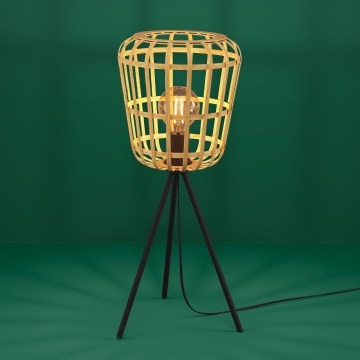 Eglo - Bordslampa 1xE27/40W/230V bambu