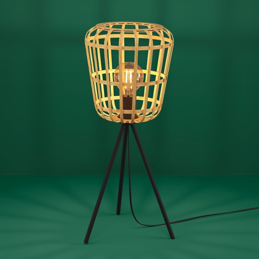 Eglo - Bordslampa 1xE27/40W/230V bambu