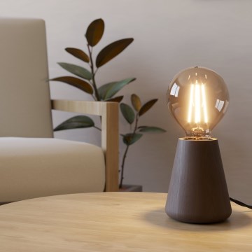 Eglo - Bordslampa 1xE27/40W/230V brun