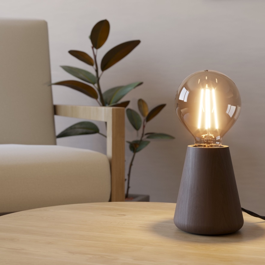 Eglo - Bordslampa 1xE27/40W/230V brun