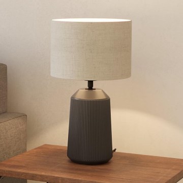 Eglo - Bordslampa 1xE27/40W/230V grå