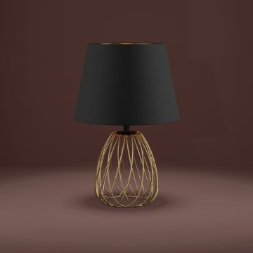 Eglo - Bordslampa 1xE27/40W/230V svart/guld