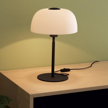 Eglo - Bordslampa 1xE27/40W/230V svart/vit
