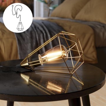 Eglo - Bordslampa med stickkontakt 1xE27/60W/230V