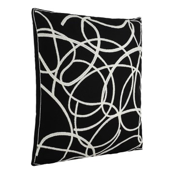 Eglo - Dekorativ kudde 45x45 cm svart/vit