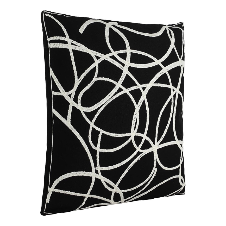 Eglo - Dekorativ kudde 45x45 cm svart/vit
