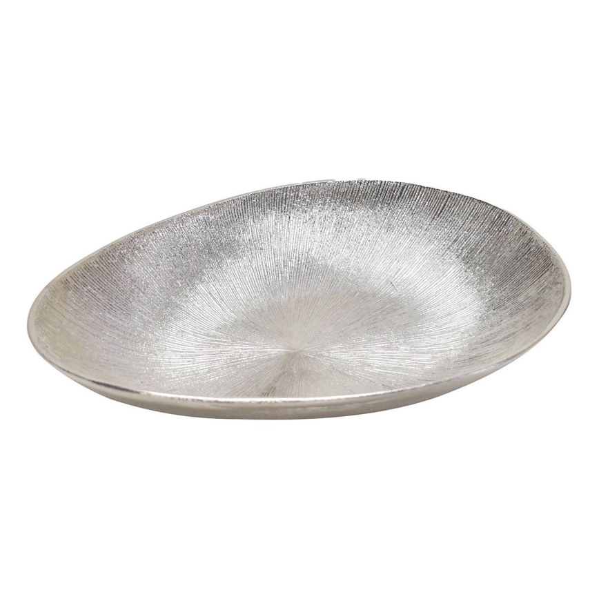 Eglo - Dekorativt bricka 24,5x34,5 cm silver