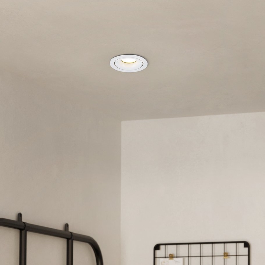 Eglo - Dimbar infälld LED belysning/4,9W/230V vit