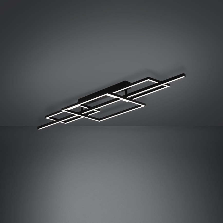 Eglo - Dimbar LED ytmonterad ljuskrona LED/34,5W/230V 3000K svart