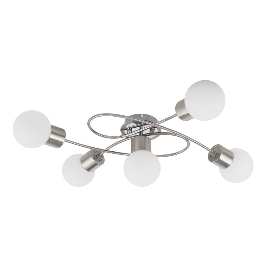 Eglo/Edi Belysning 54686 - LED ytmonterad ljuskrona 5xE14/6W/230V matt krom