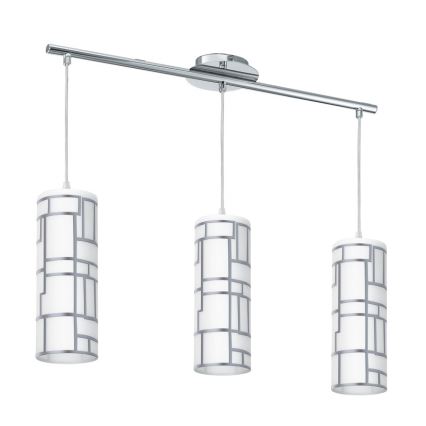 Eglo - Ersättningsglas till ljuskrona och lampa BAYMAN vit/skinande krom