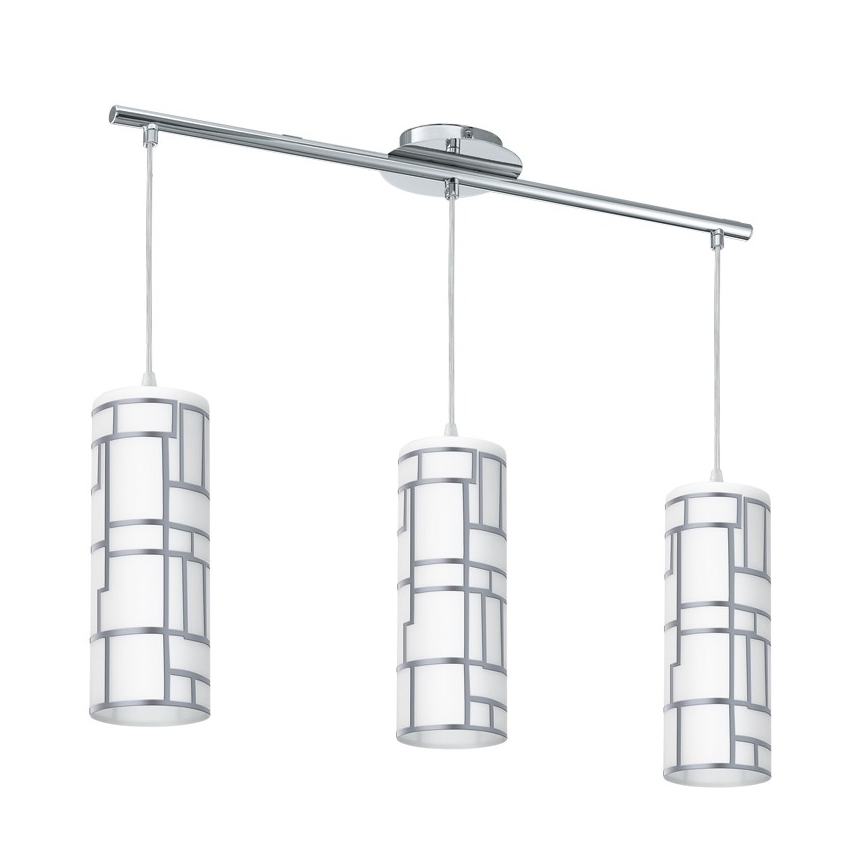 Eglo - Ersättningsglas till ljuskrona och lampa BAYMAN vit/skinande krom