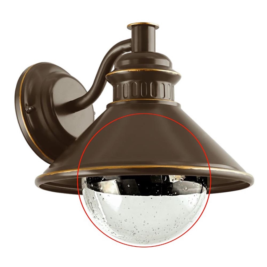 Eglo - Ersättningsglas för vägglampa ALBACETE genomskinlig