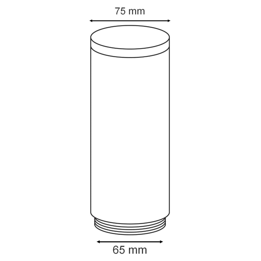 Eglo - Ersättningslampskärm för utomhus belysning HELSINKI diameter 7,5 cm