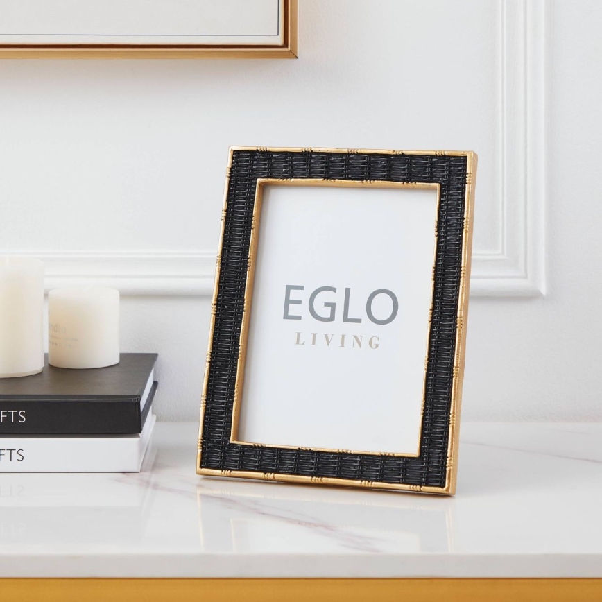 Eglo - Fotoram 13x18 cm svart/guld