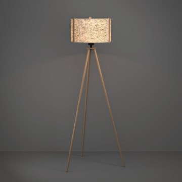 Eglo - Golvlampa 1xE27/25W/230V beige