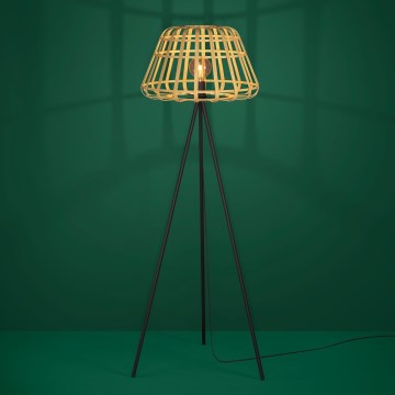 Eglo - Golvlampa 1xE27/40W/230V bambu