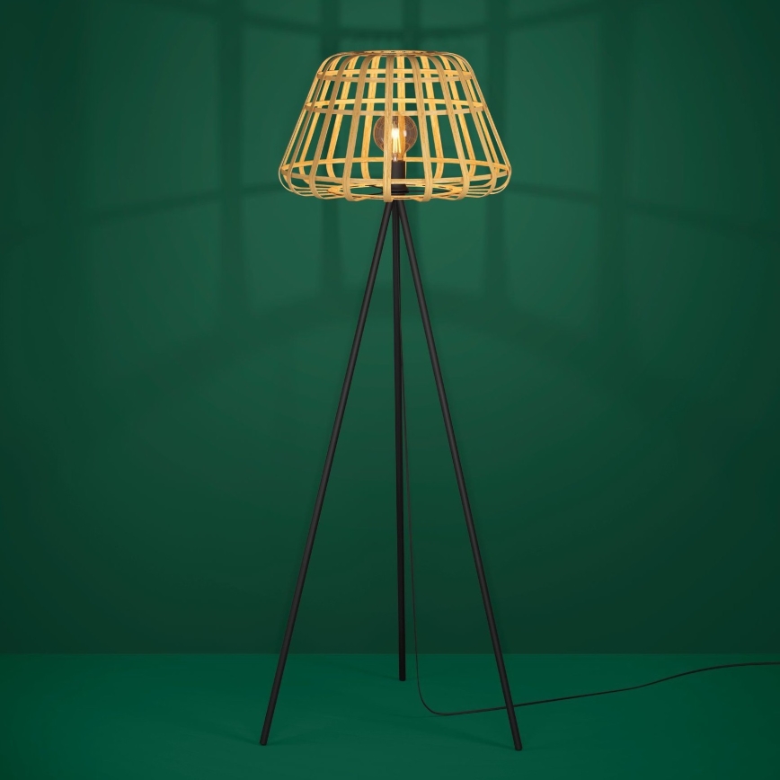 Eglo - Golvlampa 1xE27/40W/230V bambu