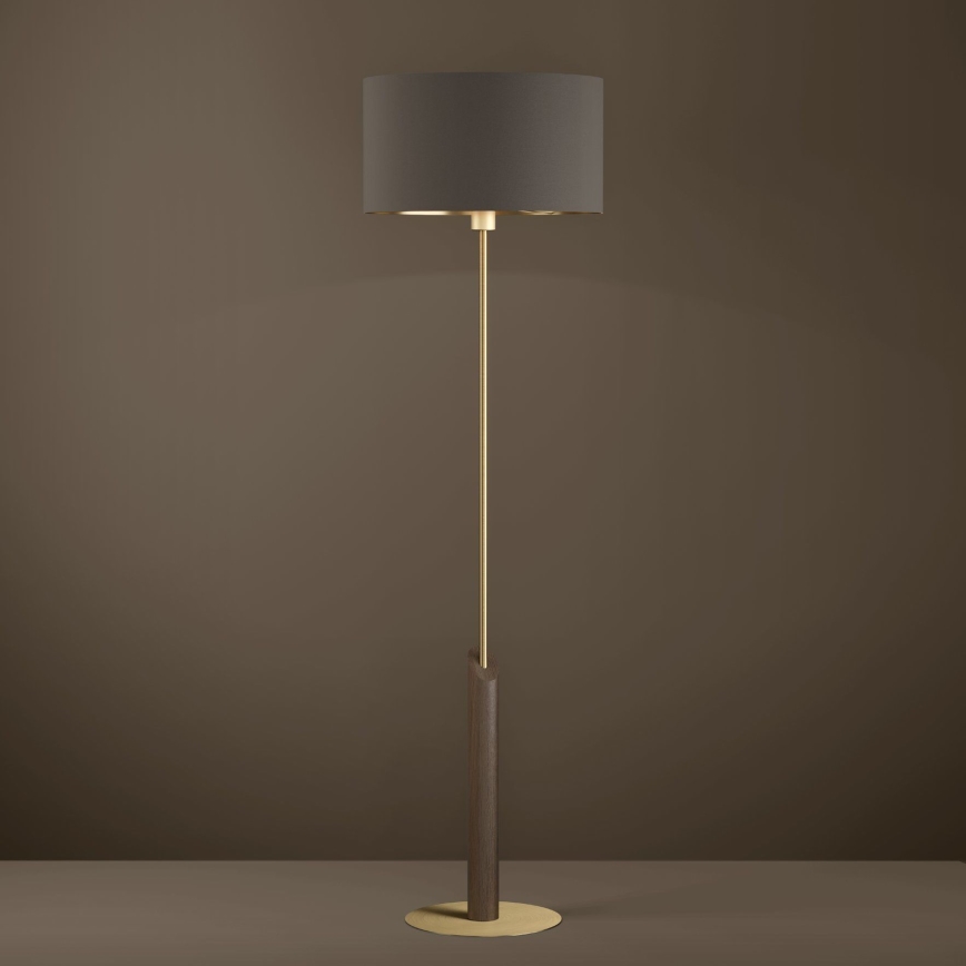 Eglo - Golvlampa 1xE27/40W/230V brun/guld
