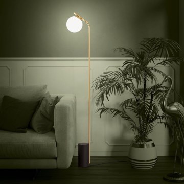 Eglo - Golvlampa 1xE27/40W/230V guld