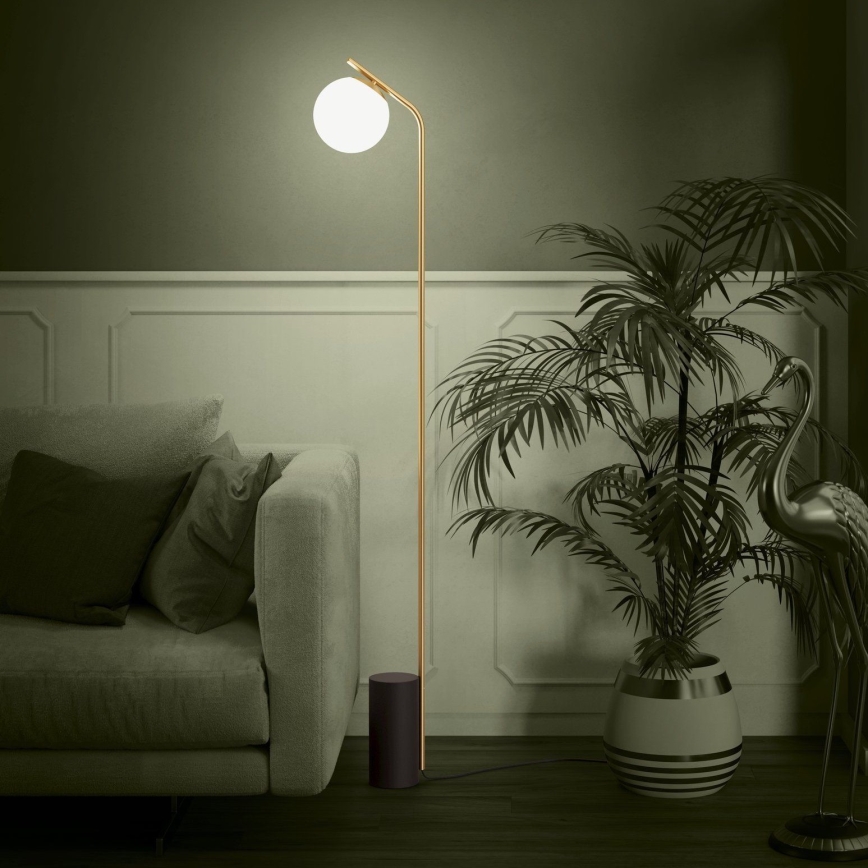 Eglo - Golvlampa 1xE27/40W/230V guld