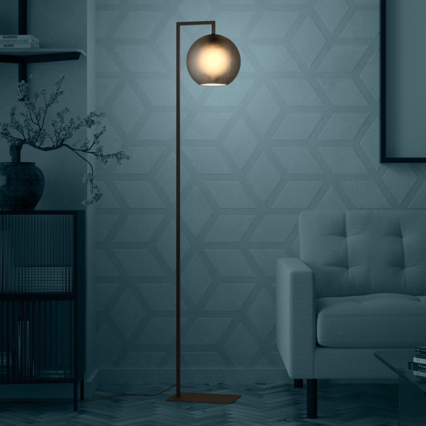 Eglo - Golvlampa 1xE27/40W/230V rökig
