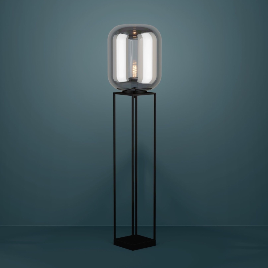 Eglo - Golvlampa 1xE27/40W/230V rökig