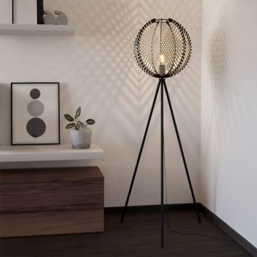 Eglo - Golvlampa 1xE27/40W/230V vit/svart