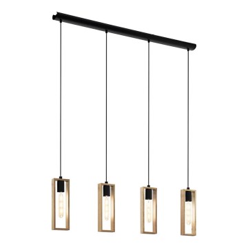 Eglo - Hänglampa med kabel 4xE27/60W/230V