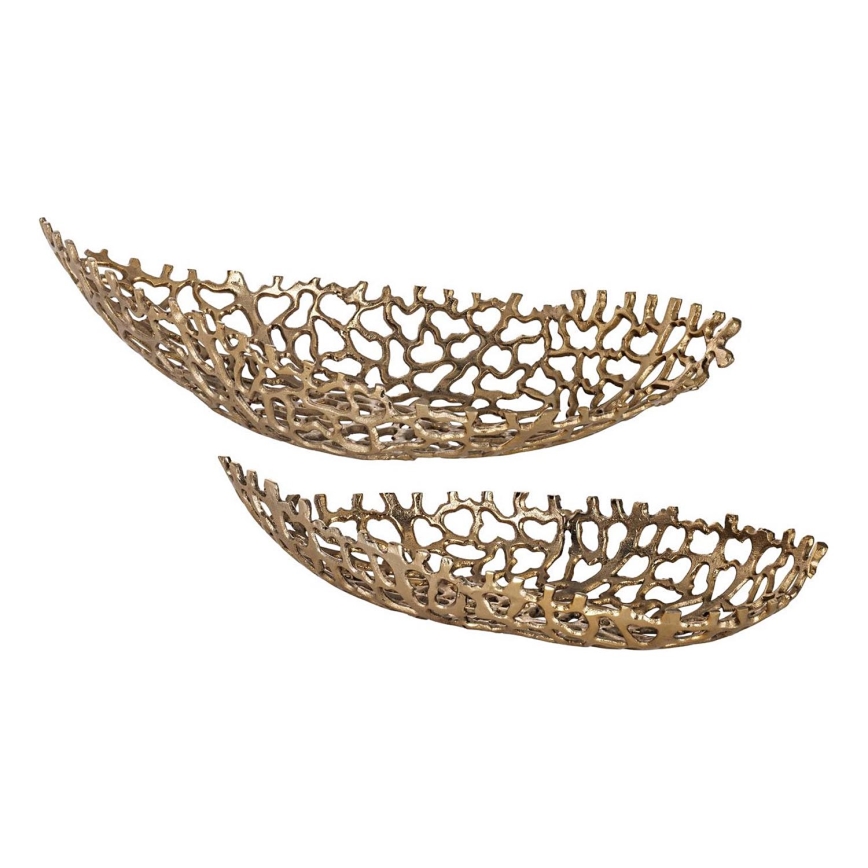 Eglo - KIT 2x Dekorativt bricka 44/61 cm guld