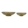 Eglo - KIT 2x Dekorativt bricka diameter 28/21 cm guld