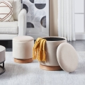 Eglo - KIT 2x Taburett diameter 30,5/37 cm beige