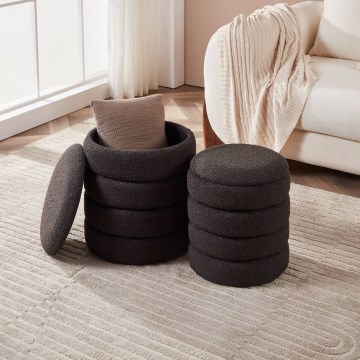 Eglo - KIT 2x Taburett diameter 33,5/40 cm svart
