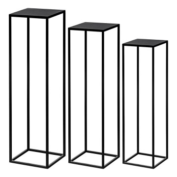 Eglo - KIT 3x Blomställ svart