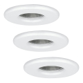 Eglo - KIT 3x LED badrumslampa IGOA 1xGU10/3,3W/230V IP44