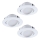 Eglo - KIT 3x LED Dimbar infälld belysning PINEDA 1xLED/5,5W/230V