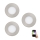 Eglo - KIT 3x LED RGB Ljusreglerad upphängd taklampa FUEVA-C 1xLED/3W/230V